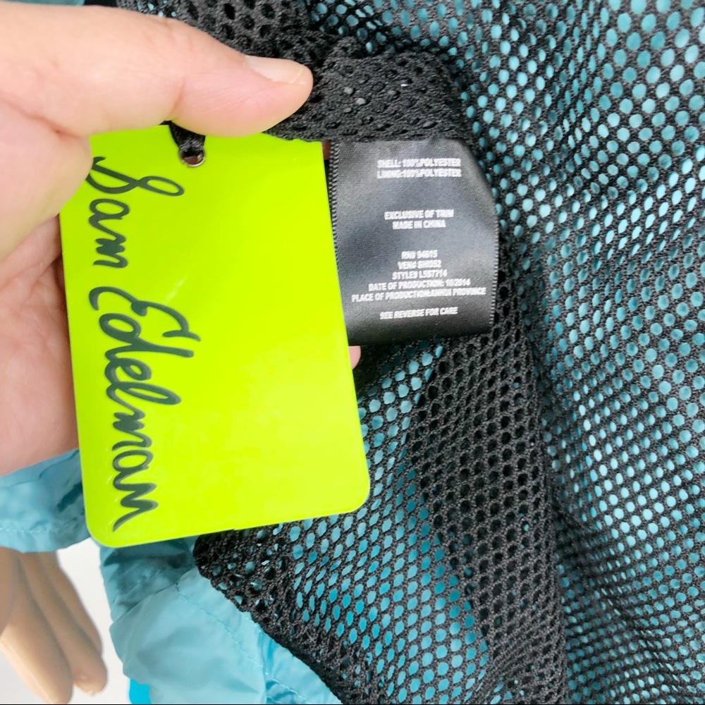 New Sam Edelman XL teal green wind breaker jacket - Picture 7 of 8